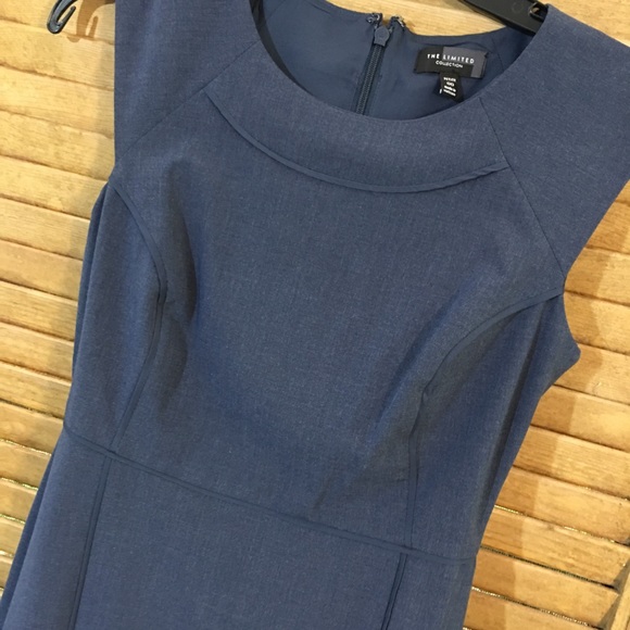 The Limited Blue/Grey Sheath Dress - Picture 4 of 4